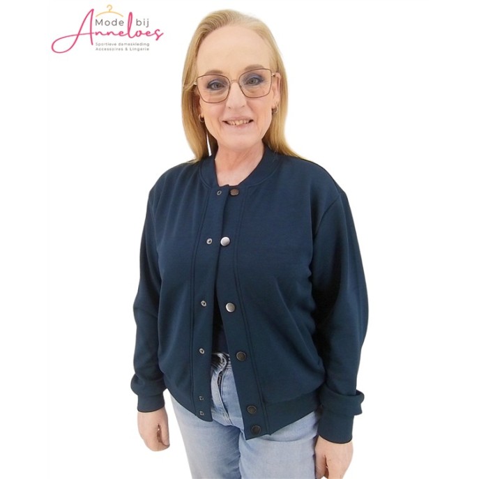 Enjoy Jasje Bomber 183262 Navy Enjoy Jasje Bomber 183262 Navy